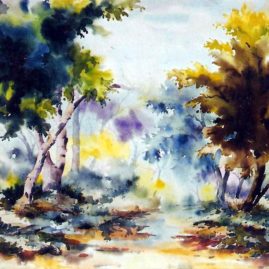 Water color painting by Rakesh Sen