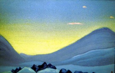Violet sky, Nicholas Roerich